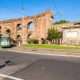 Porta Maggiore in una giornata afosa. Ci siamo rifugiati da McDonald